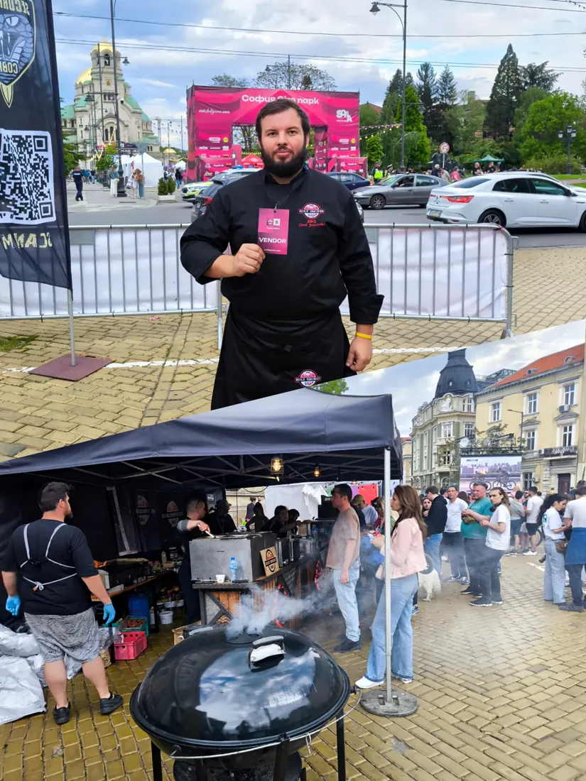 BBQ екипът на Holy Smokes на Giro d'Italia