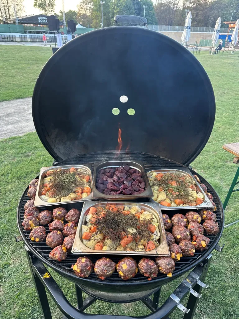 Опушване на живо на BBQ събитие